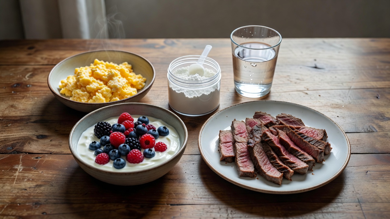 High-protein breakfast